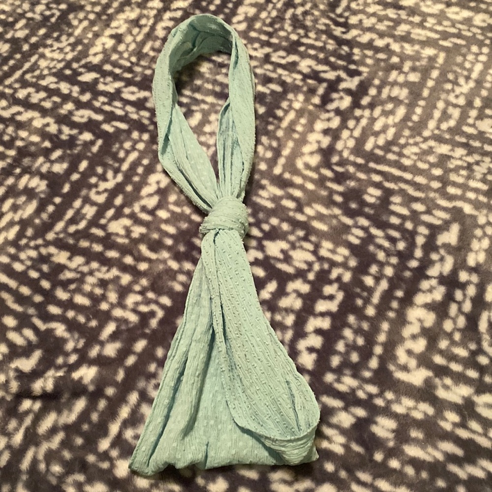 Mint green infinity scarf!